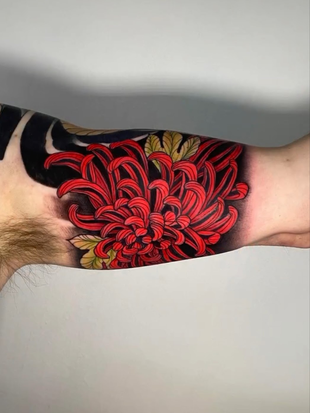 Tatuaje balanza libra tradicional americano a color — CAOS Art Tattoo Chile