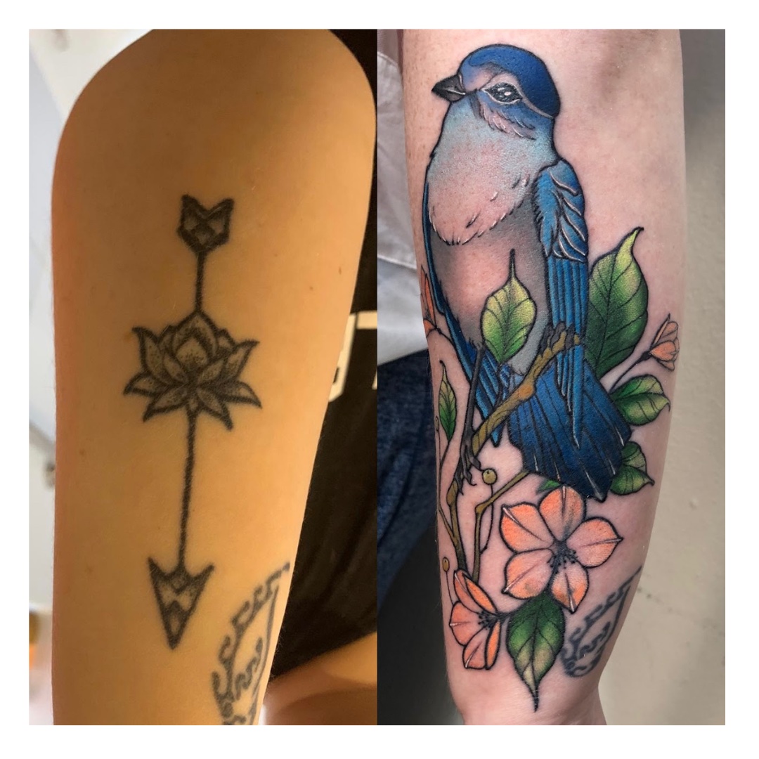 Cover-up manga completa tatuaje antiguo por samurai japonés realismo — CAOS Art Tattoo Chile