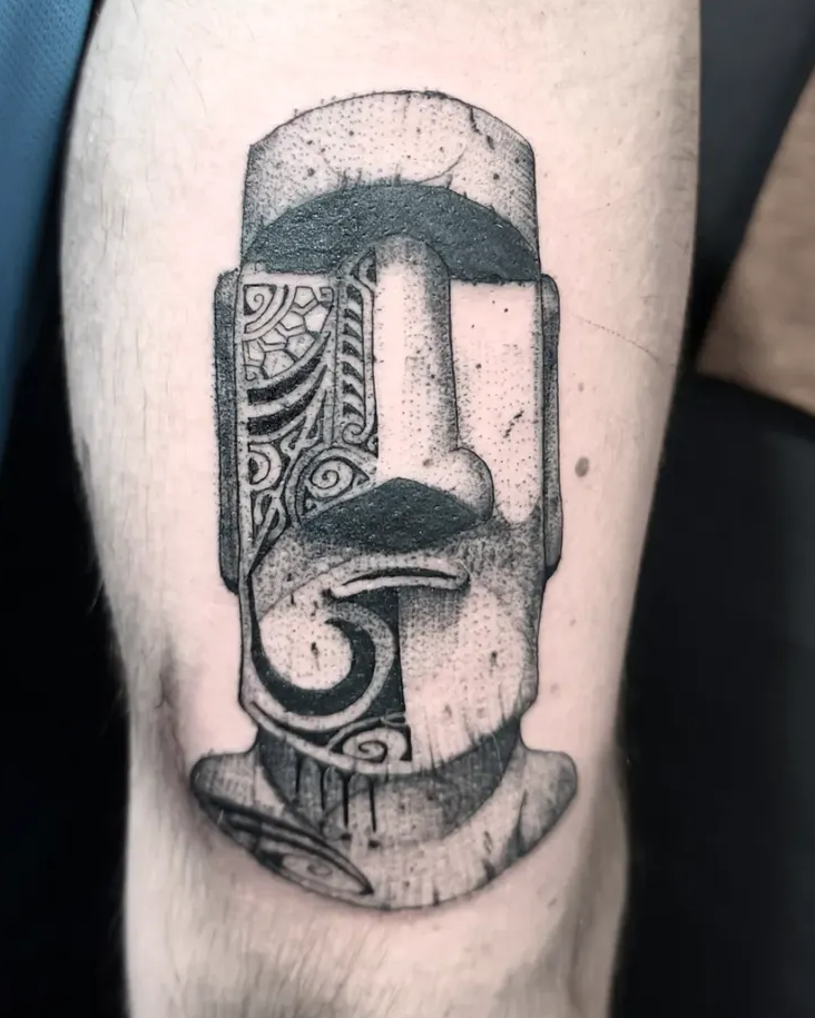 Fine line memorial pet portrait tattoo by Caos Art Tattoo