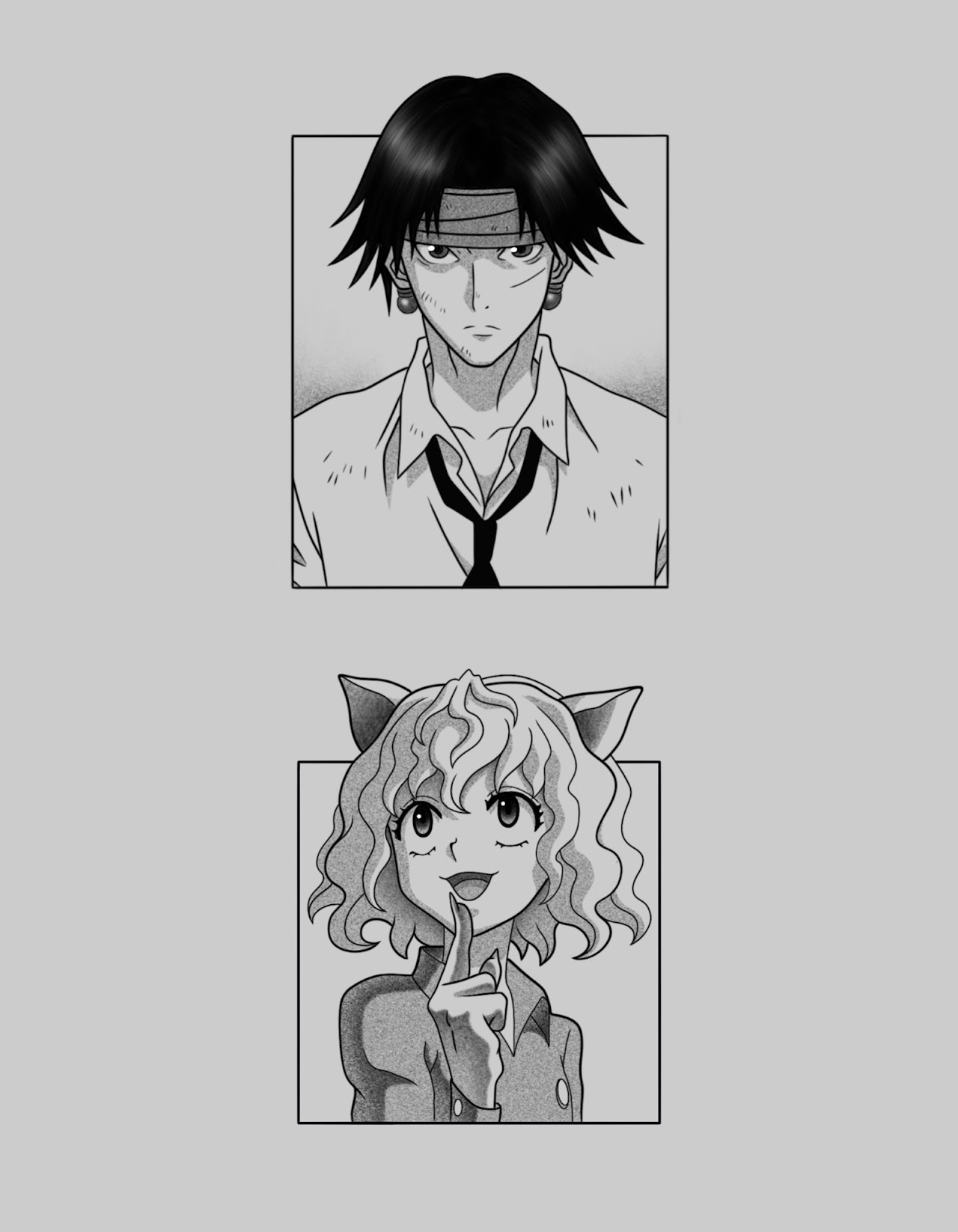 Flash Animé Blackwork 3 — Sebastián CAOS Tattoo