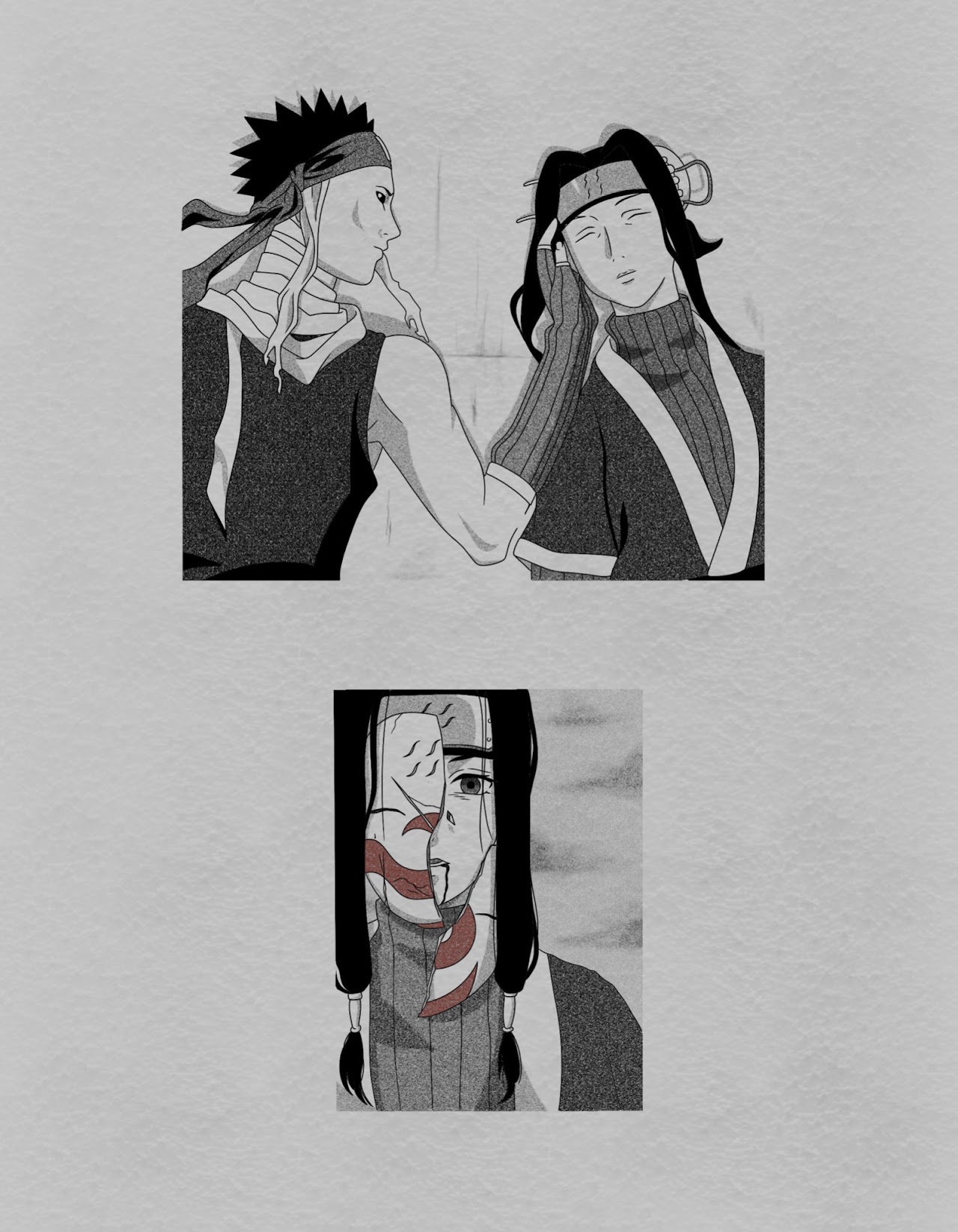 Flash Animé Blackwork 4 — Sebastián CAOS Tattoo