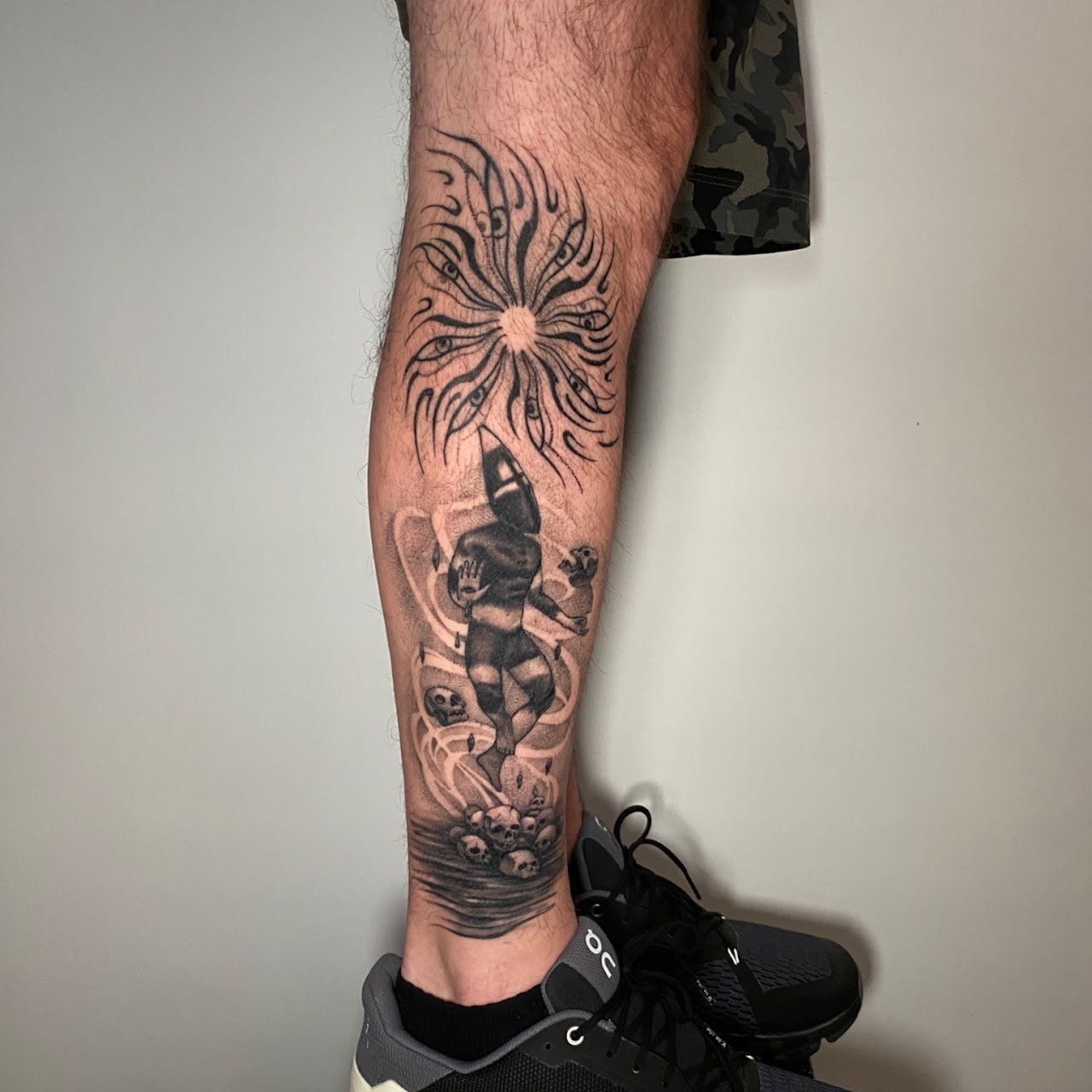 Fine line illustrative tattoo by Caos Art Tattoo Santiago Chile